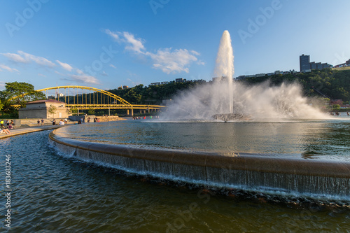 Point State park in Downtown Pittsburgh, Pennsylvania Next to the Fountain