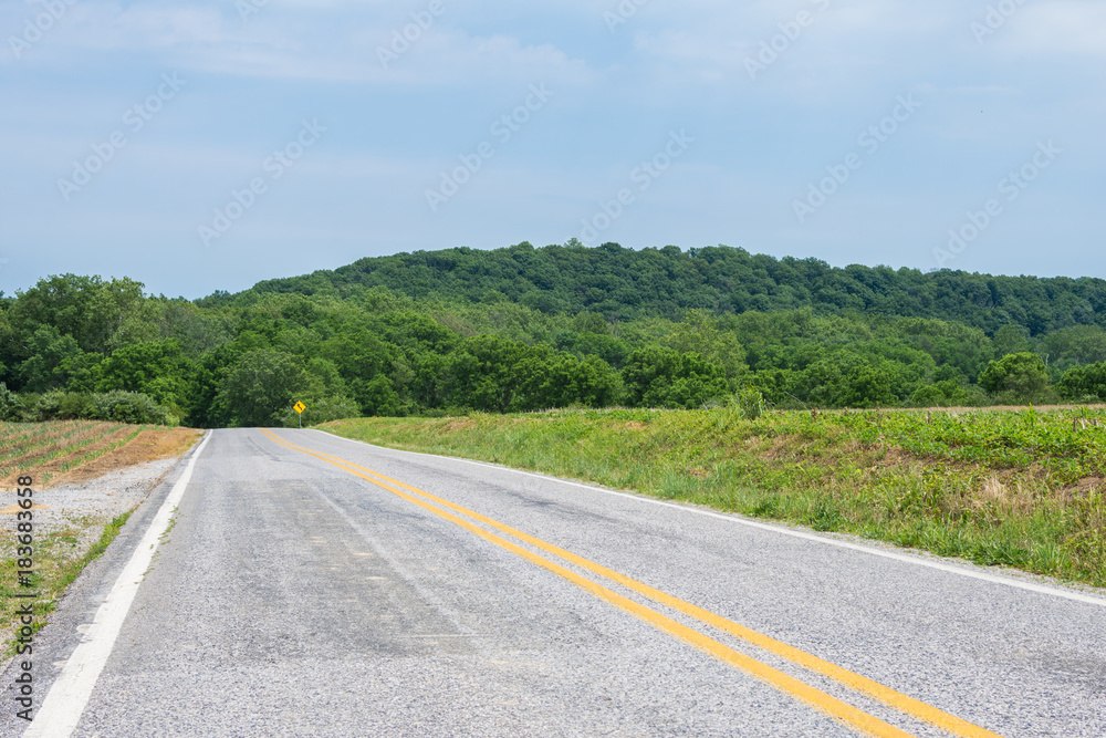 Rural Country York County Pennsylvania Farmland, on a Summer Day Rural Country York County Pennsylvania Farmland, on a Summer Day