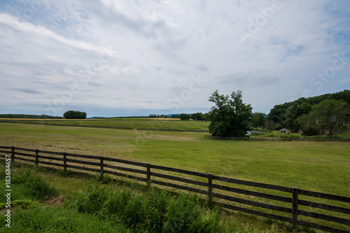 Rural Country York County Pennsylvania Farmland  on a Summer Day