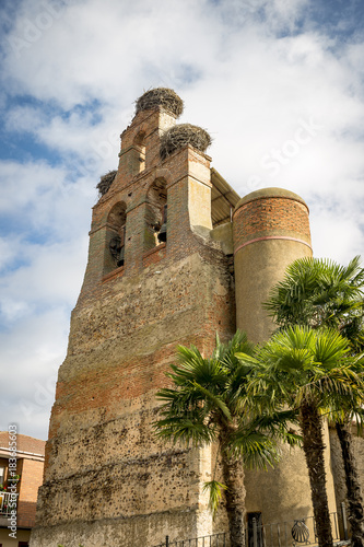 Santiago parish church in Villar de Mazarife, province of Leon Spain photo