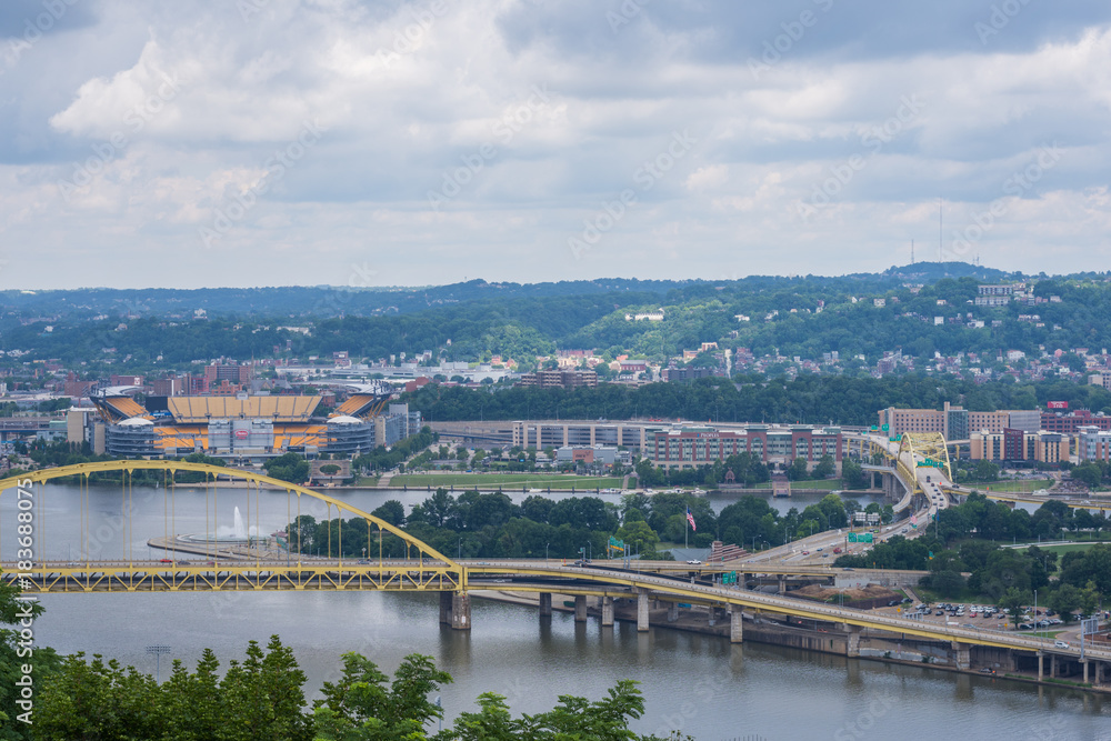 Skyline of Pittsburgh, Pennsylvania from Mount Washington