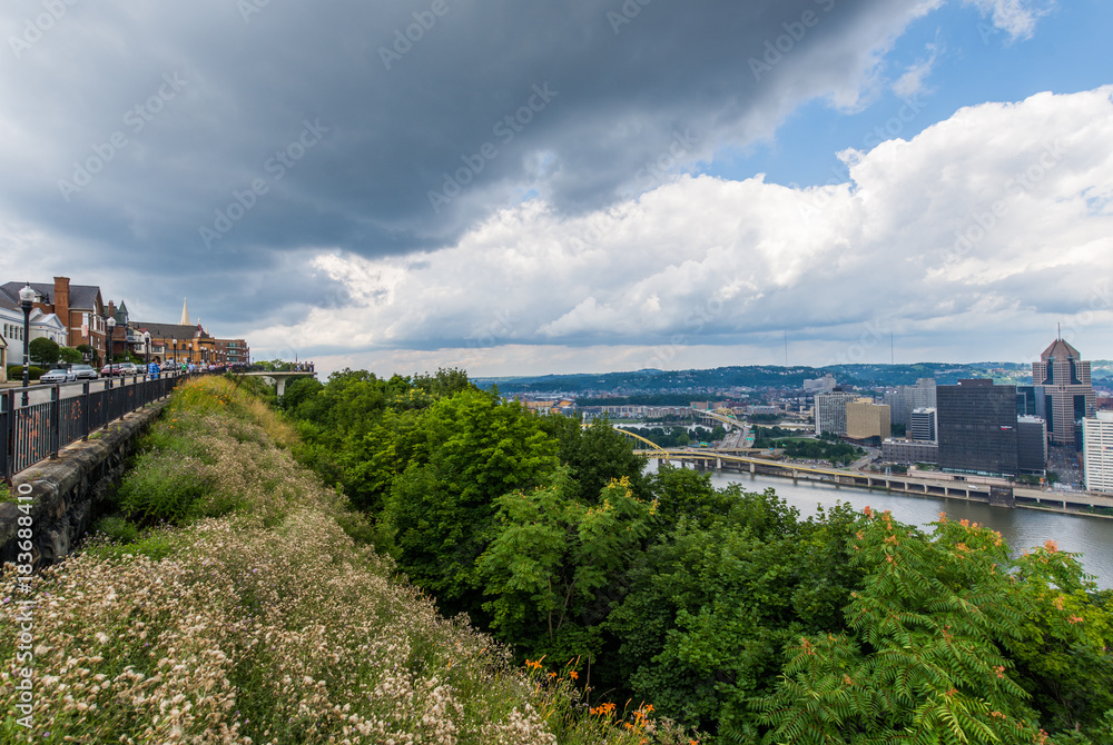 Skyline of Pittsburgh, Pennsylvania from Mount Washington