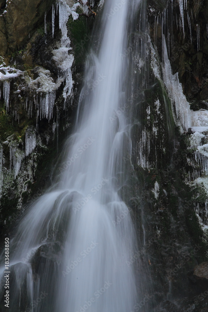 Obraz premium 冬の薄衣の滝