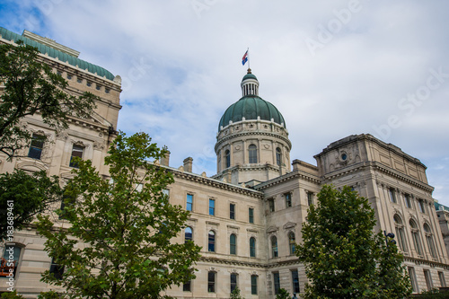 State House Tour Office in Indianapolis Indiana During Summer