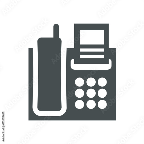 Fax icon. Vector Illustration photo