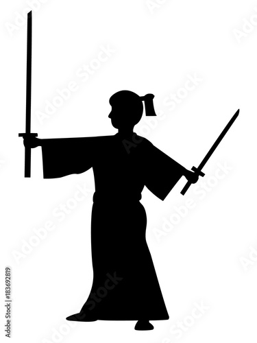 二刀流の侍