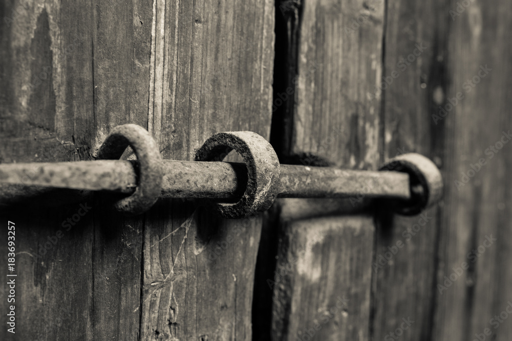 Old Wooden Door And Knocker Old Wooden Door And Knocker