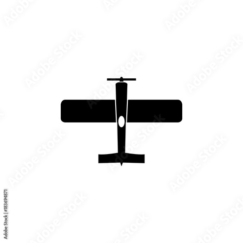 Vintage airplane icon. Military aircraft element icon. Premium quality graphic design icon. Professions signs, isolated symbols collection icon for websites, web design