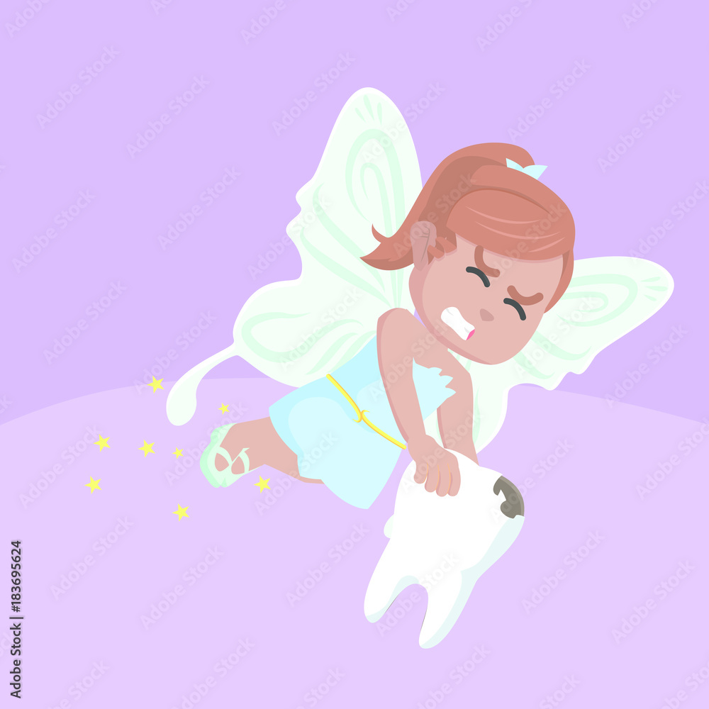 African tooth fairy illustration– stock illustration

