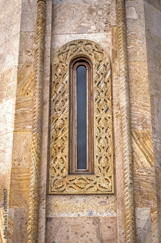 The window in the Georgian Orthodox Church