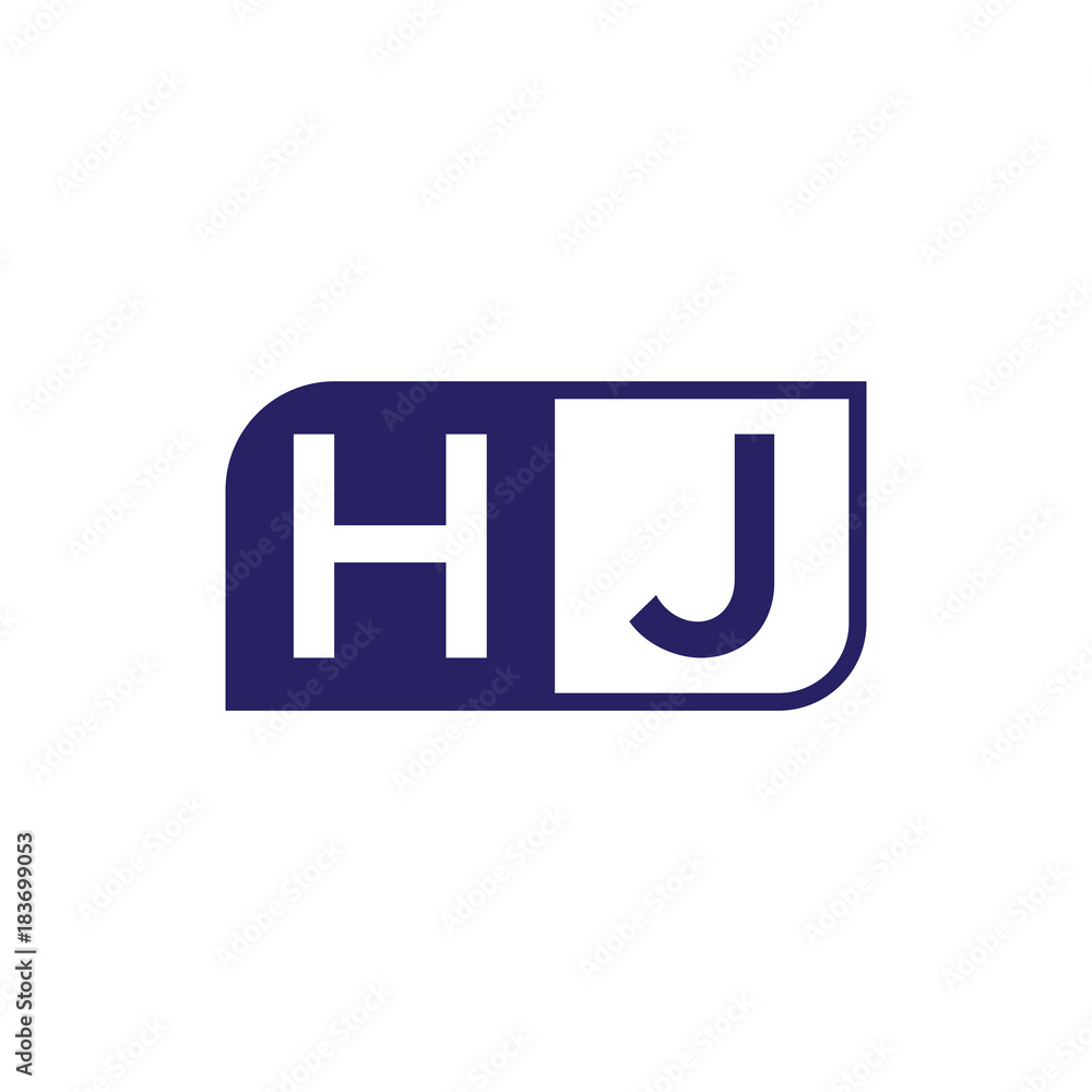 Obraz premium initial letter logo simple shape