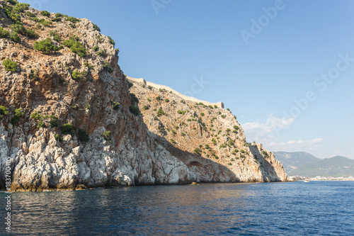 seascape with Alanya's castle rock