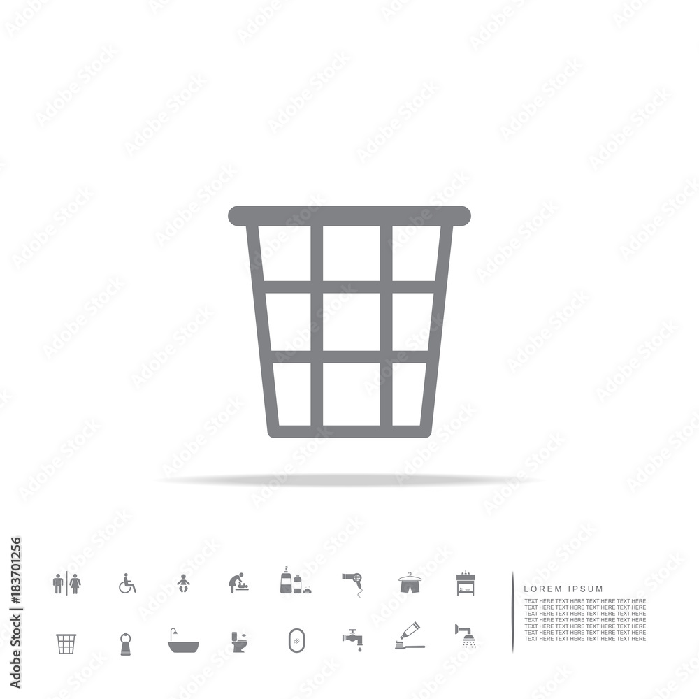 clothes basket icon clothes basket icon
