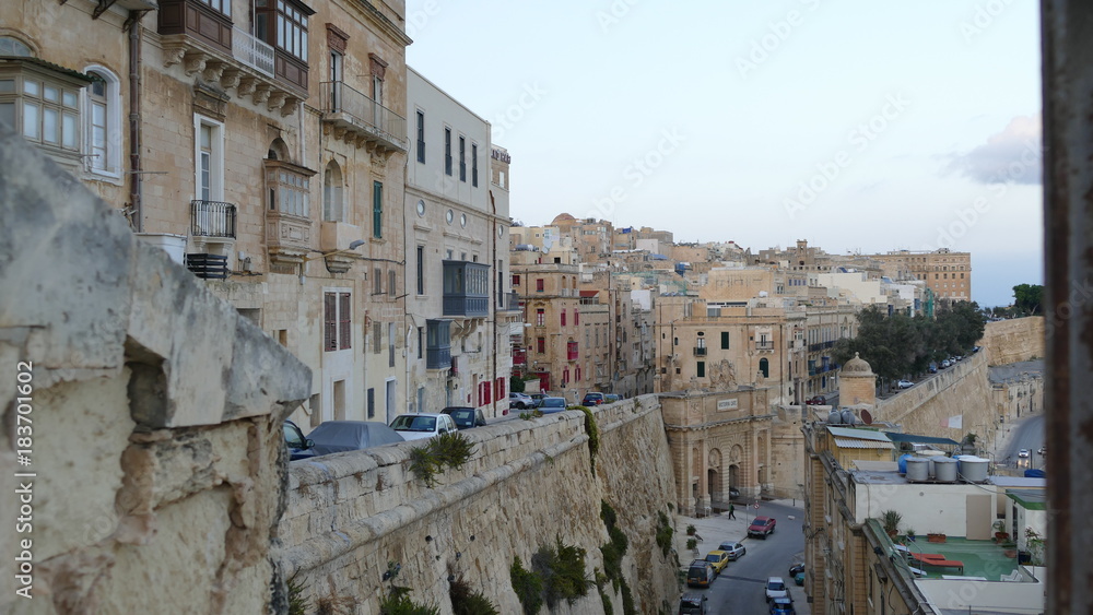 Malta Valetta port, streets 
