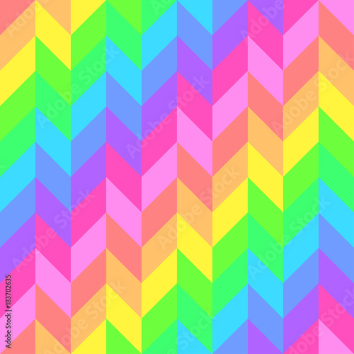 Seamless bright cute pattern of iridescent diagonal and horizontal stripes of equal thickness for girls or children