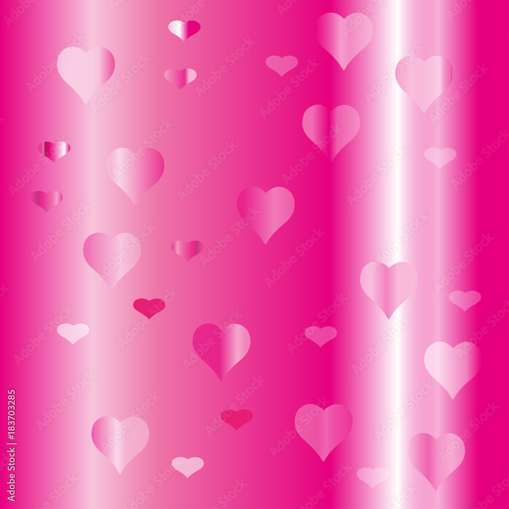 pink background sign heart