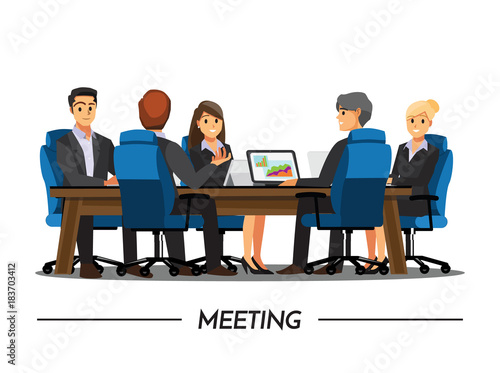 Business People teamwork ,Vector illustration cartoon character.