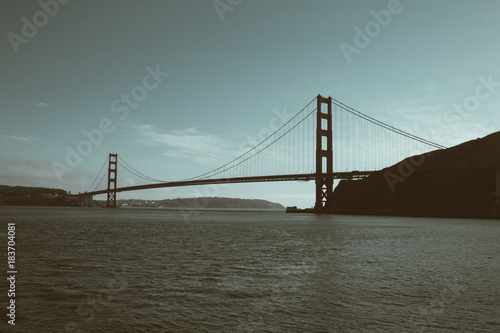 Golden Gate Bridge from Sausalito dark II