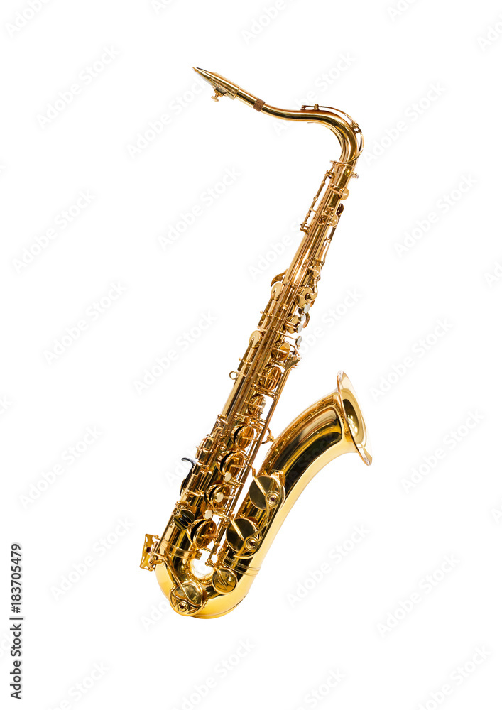 Obraz premium Saxophone isolated on white