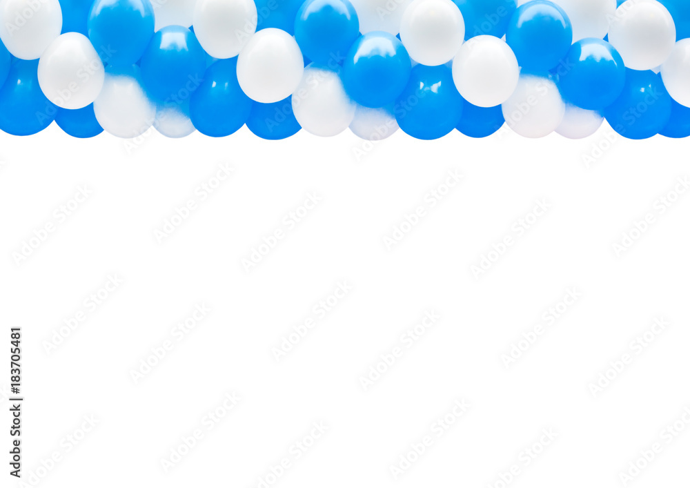 Balloons on a white background Balloons on a white background