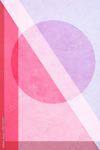 Geometrische Form - Kreis - Pink Papier Design