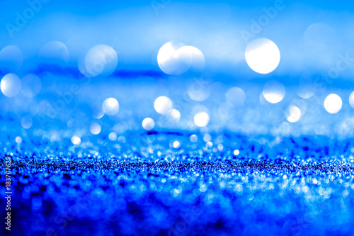 Abstract background texture Blue Glitter and elegant for Christmas