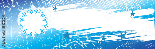 Horizontal winter banner.Winter sports