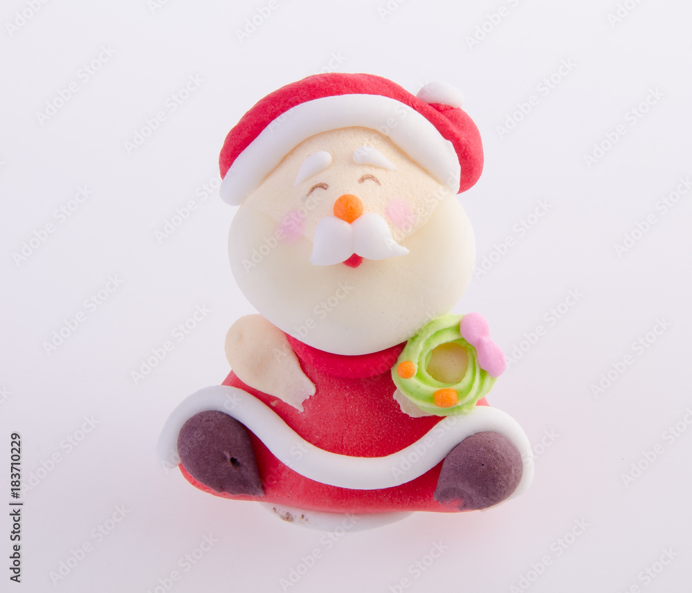 Santa Claus figurine on background Santa Claus figurine on background