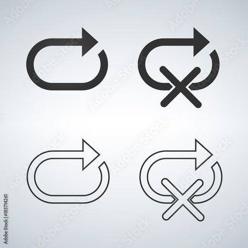 Playback icon set for audio...