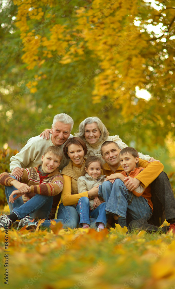 Big family having fun Big family having fun