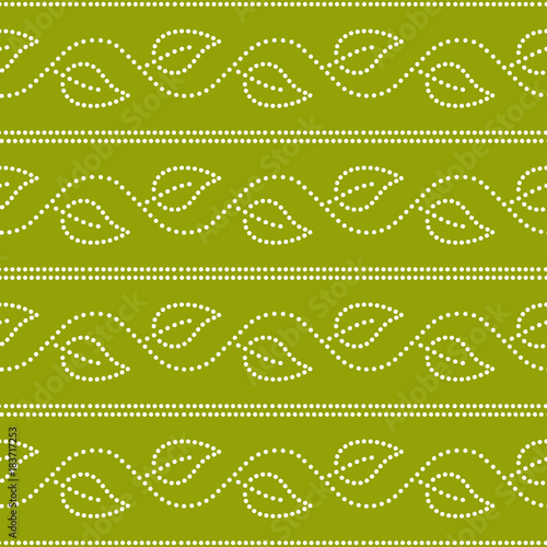 Doted ivy leaves and stripe...