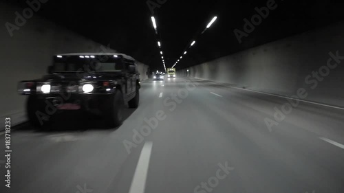 Wallpaper Mural Cars Speeding in Tunnel Torontodigital.ca