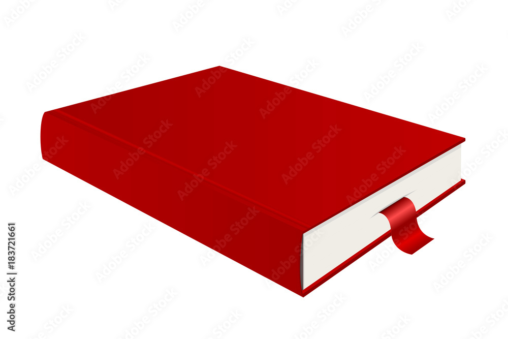 Red book and bookmark Red book and bookmark