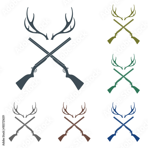 Hunting club logo icon
