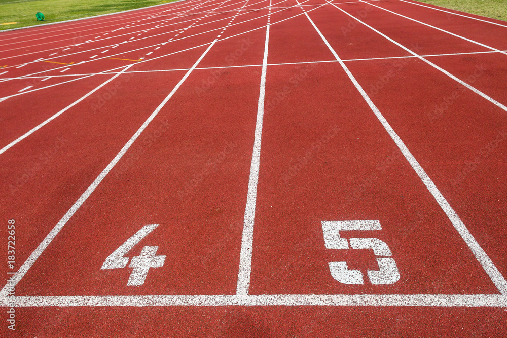 Athletics Hundred Meters Start Line Athlete Closeup Perspective