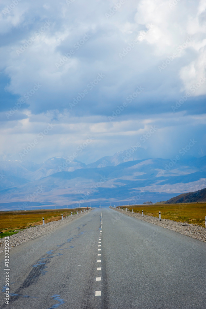Road to Torugart pass, Kyrgyzstan