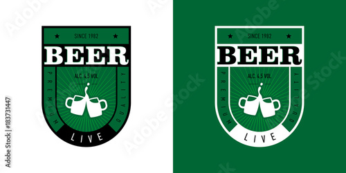 beer label for live beer