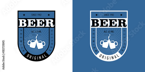 Beer label for original beer