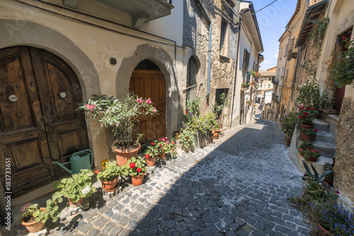 Fototapeta Naklejka Na Ścianę i Meble -  Pettorano sul Gizio (Abruzzi, Italy), historic village