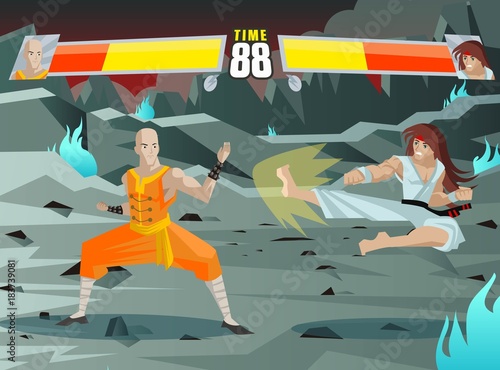 fighting video game screen