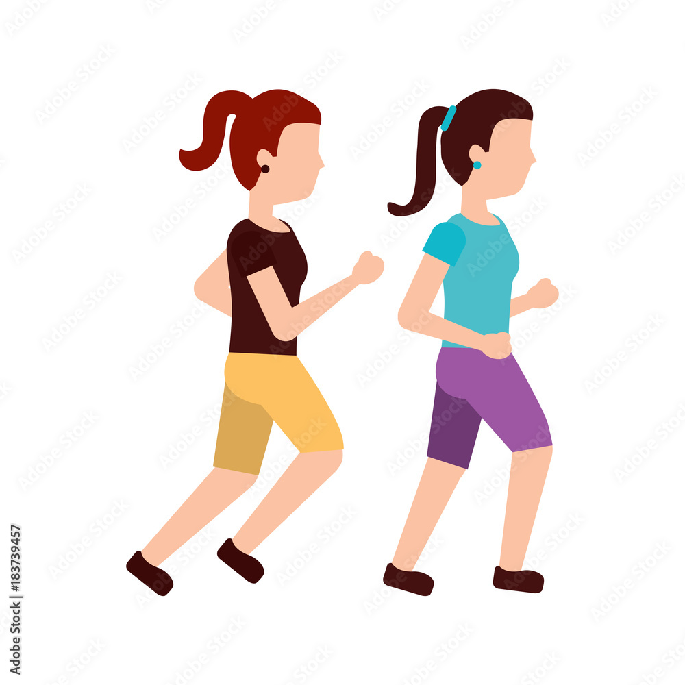 women person avatar running or jogging icon image vector illustration design women person avatar running or jogging icon image vector illustration design