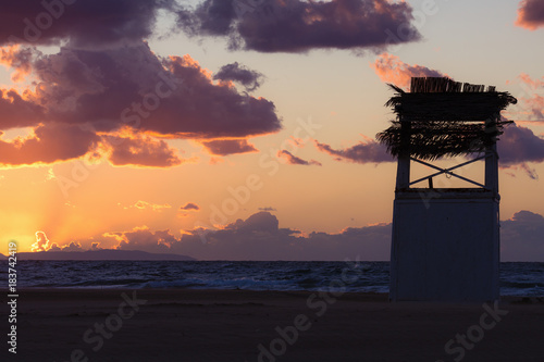 Life Guard Tower Silhouette