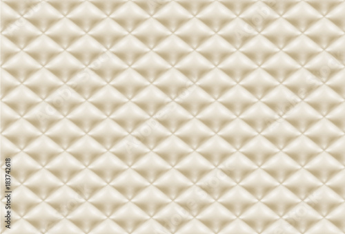 Seamless pattern brown quilted fabric