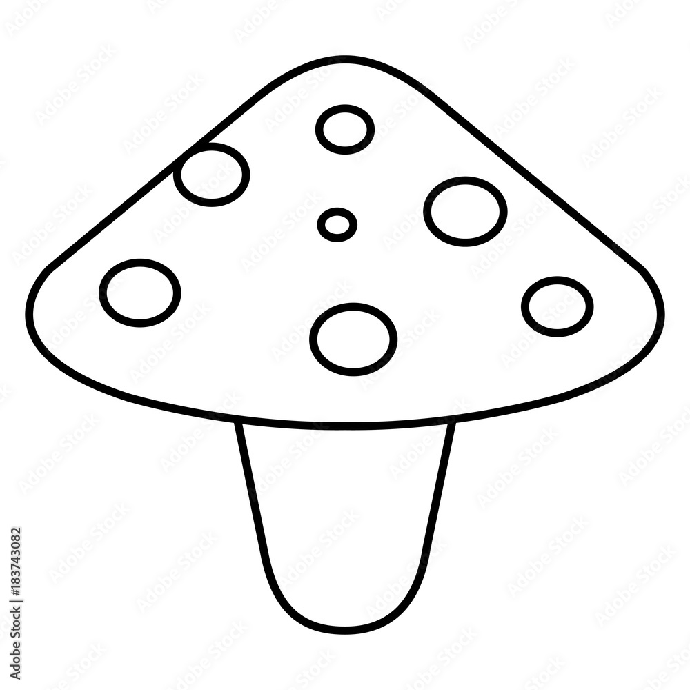 cute fungus isolated icon vector illustration design cute fungus isolated icon vector illustration design