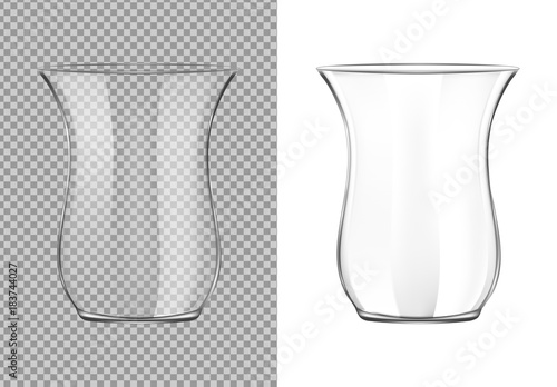 Turkish transparent tea cup