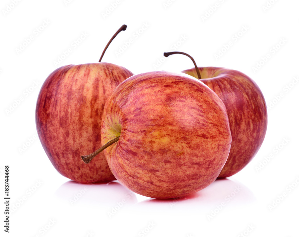 Fresh red apple isolated on white background. Fresh red apple isolated on white background.