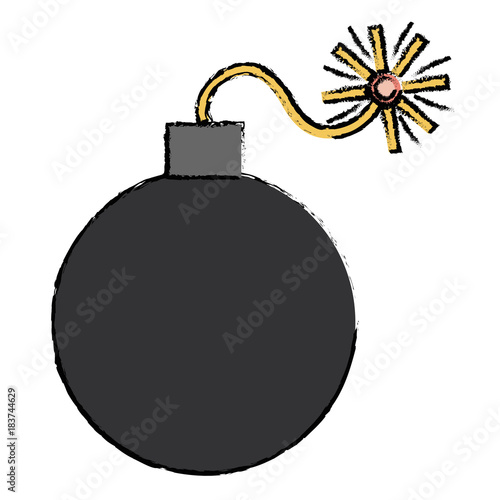 explosive bomb isolated icon vector illustration design