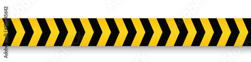 Obraz na płótnie Danger and police line. Yellow Warning Tape. Vector illustration. w salonie