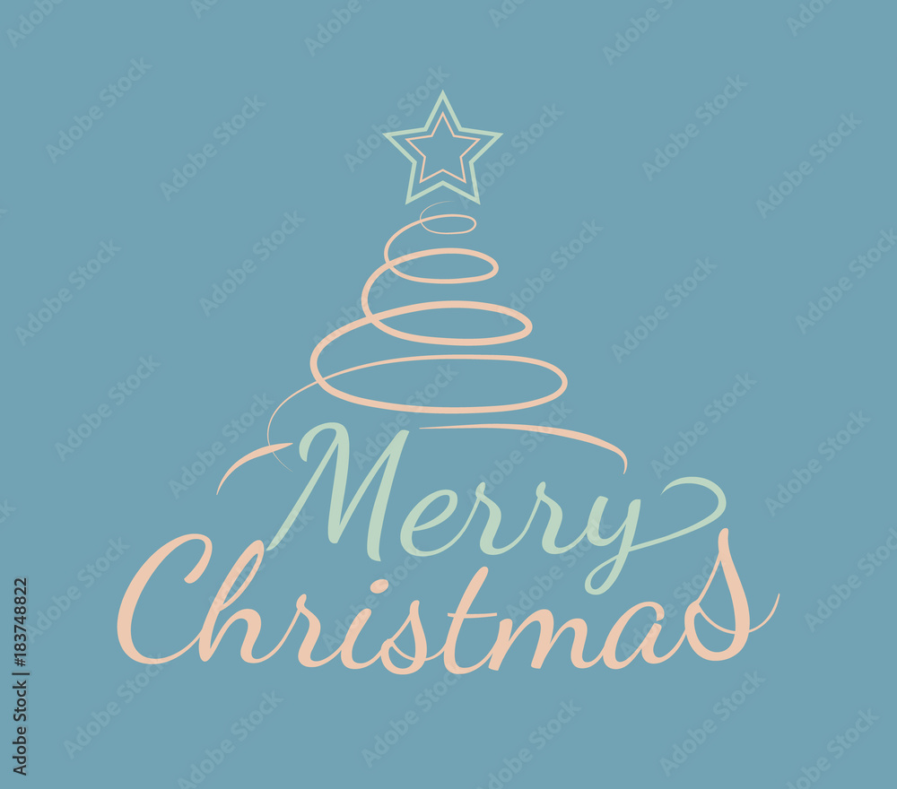 Merry Christmas - beautiful typography for holidays with hand drawn decorations. Vector. Merry Christmas - beautiful typography for holidays with hand drawn decorations. Vector.