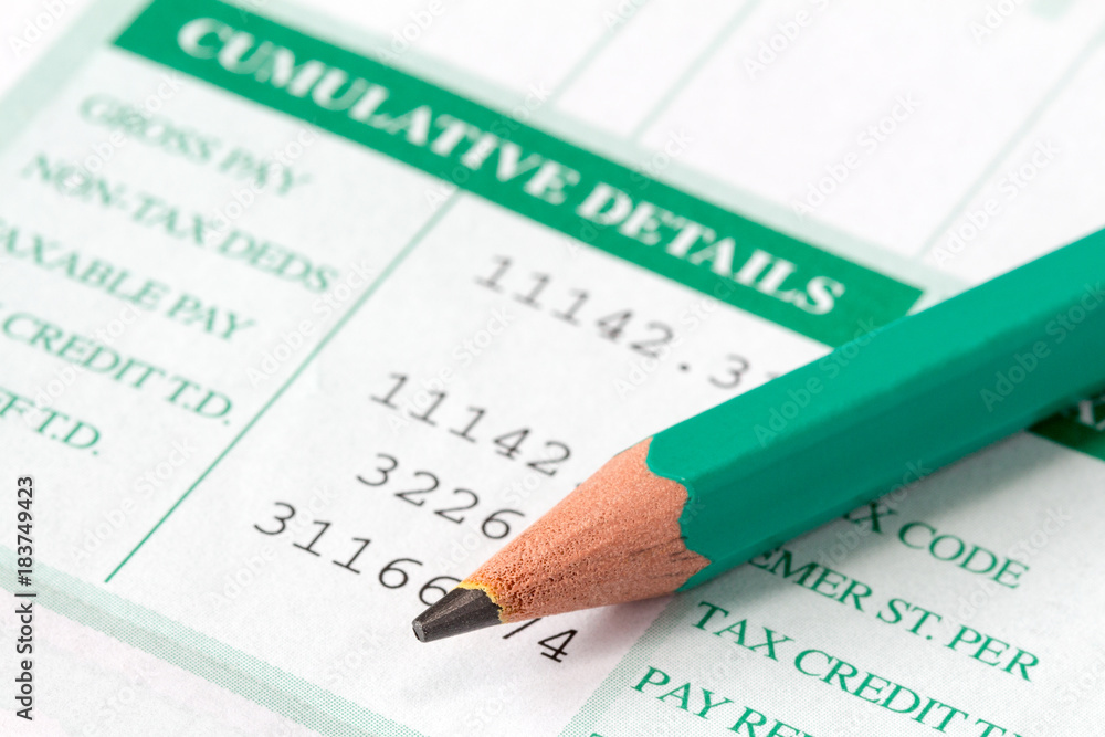 Payslip showing income details and deductions Payslip showing income details and deductions